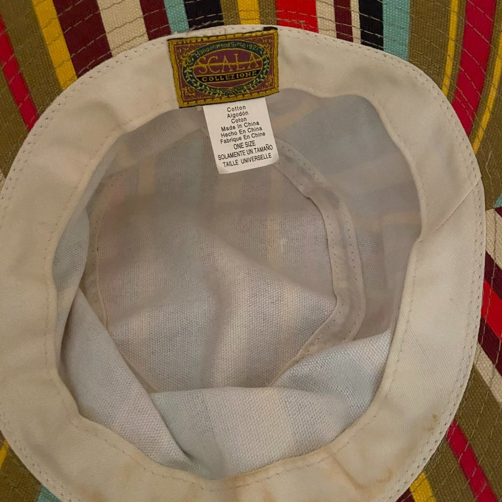 Scala Multicolored Striped Bucket Hat - image 5